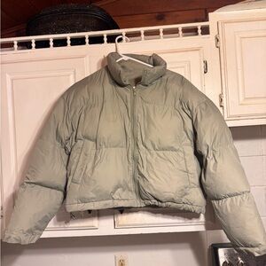 Chic Nation Olive Green Puffer Jacket size medium